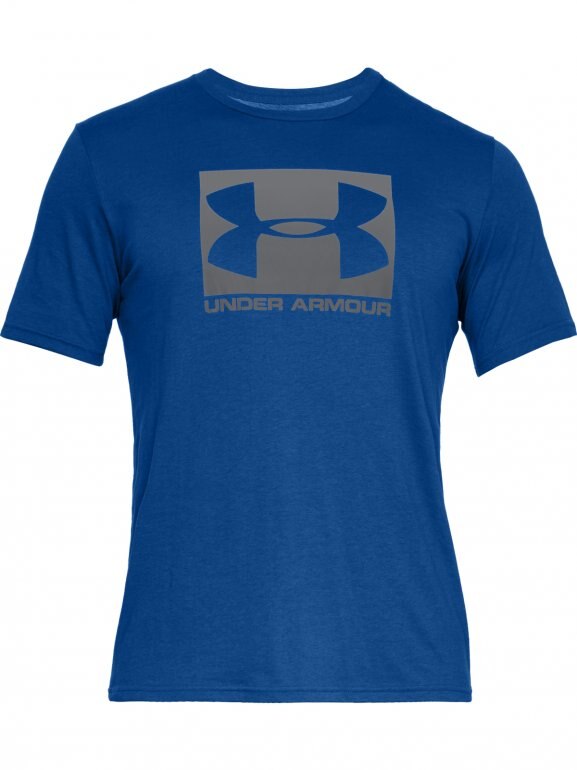 Męska koszulka UNDER ARMOUR BOXED SPORTSTYLE SS - niebieski