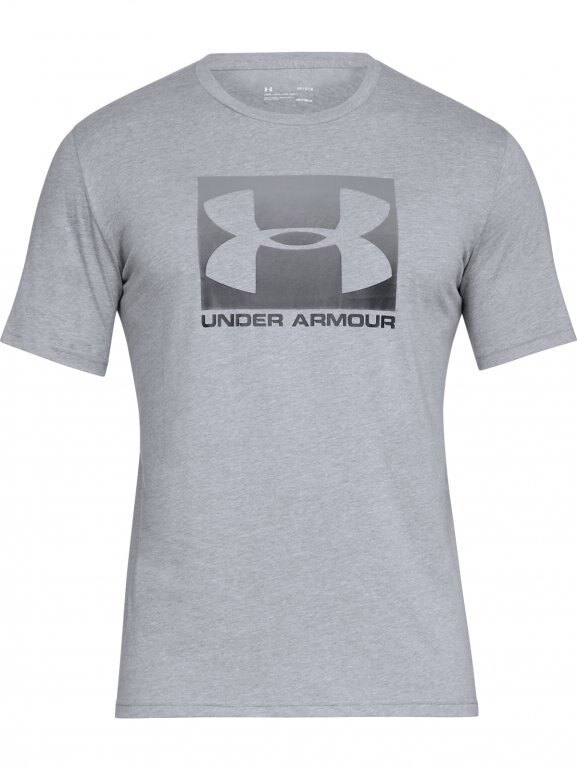 Męska koszulka UNDER ARMOUR BOXED SPORTSTYLE SS - szara