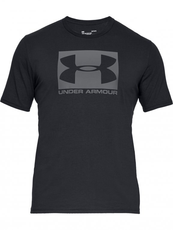 Męska koszulka treningowa UNDER ARMOUR BOXED SPORTSTYLE SS - czarna