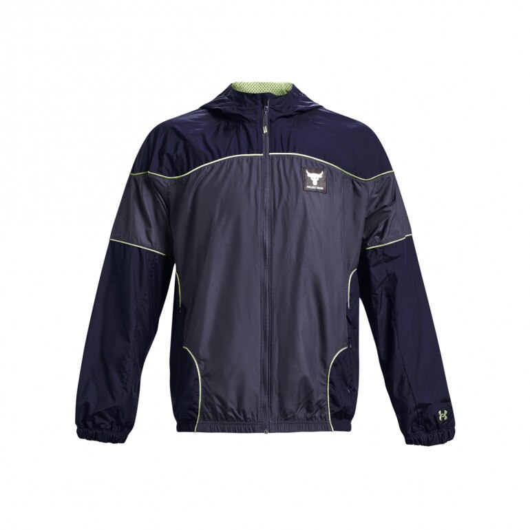 Męska kurtka treningowa UNDER ARMOUR Project Rock Brahma Jacket - grafitowa