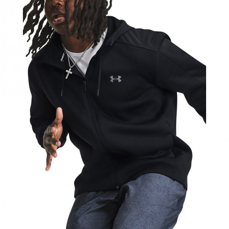 Męska kurtka treningowa Under Armour Essential Swacket - czarna