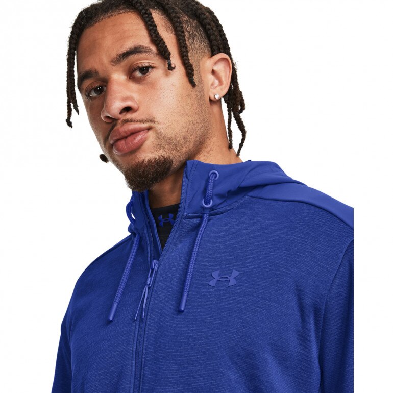 Męska kurtka treningowa Under Armour Essential Swacket - niebieska 