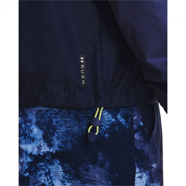 Męska kurtka treningowa Under Armour UA Rush Woven Anorak - granatowa