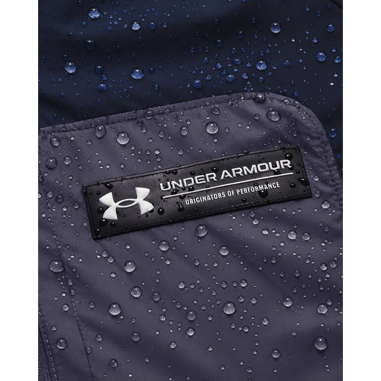 Męska kurtka treningowa Under Armour UA Rush Woven Anorak - granatowa