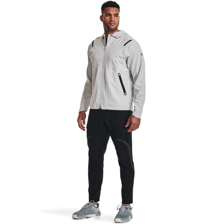 Męska kurtka treningowa UNDER ARMOUR UA UNSTOPPABLE JACKET - biała