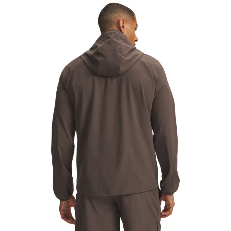 Męska kurtka wiatrówka Under Armour UA Stretch Woven Windbreaker - brązowa