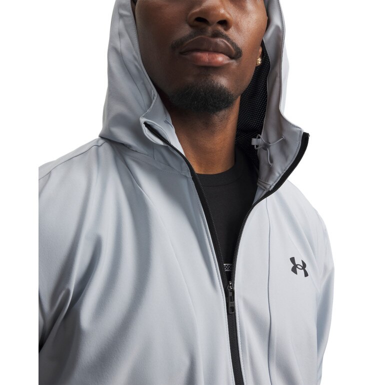 Męska kurtka z kapturem Under Armour UA Unstoppable Woven Jacket - niebieska