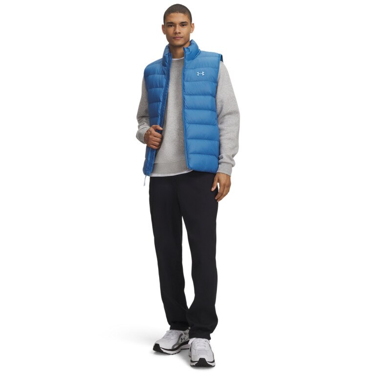Męski bezrękawnik z puchem naturalnym Under Armour Legend Down Vest - niebieski
