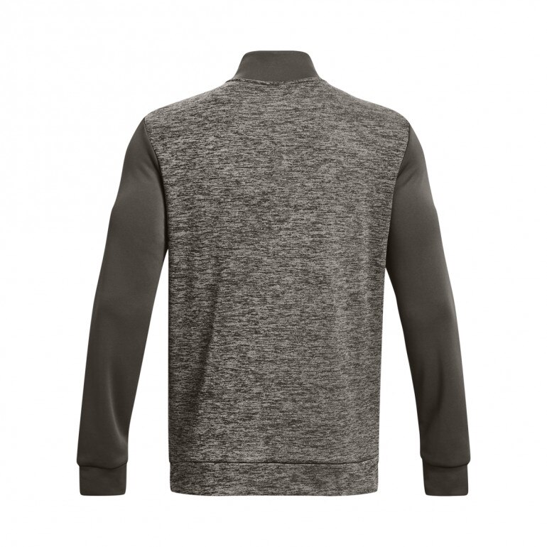 Męski longsleeve treningowy UNDER ARMOUR UA Armour Fleece Twist QZ - brązowy
