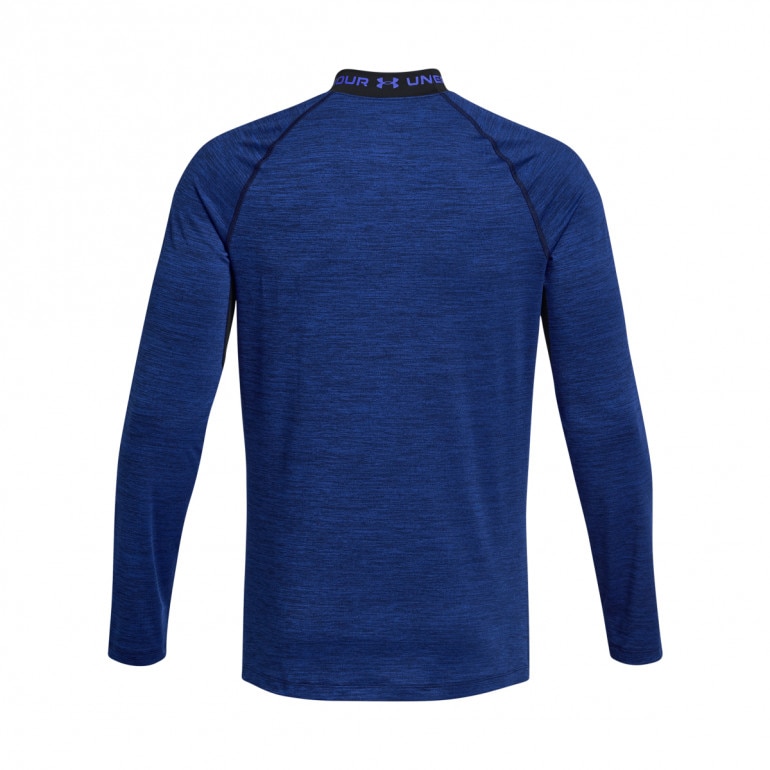 Męski longsleeve treningowy Under Armour UA CG Armour Twist Mock - niebieski