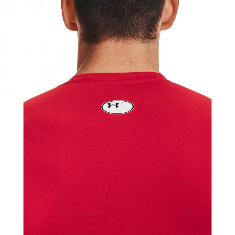 Męski longsleeve treningowy UNDER ARMOUR UA HG Armour Comp LS - czerwony