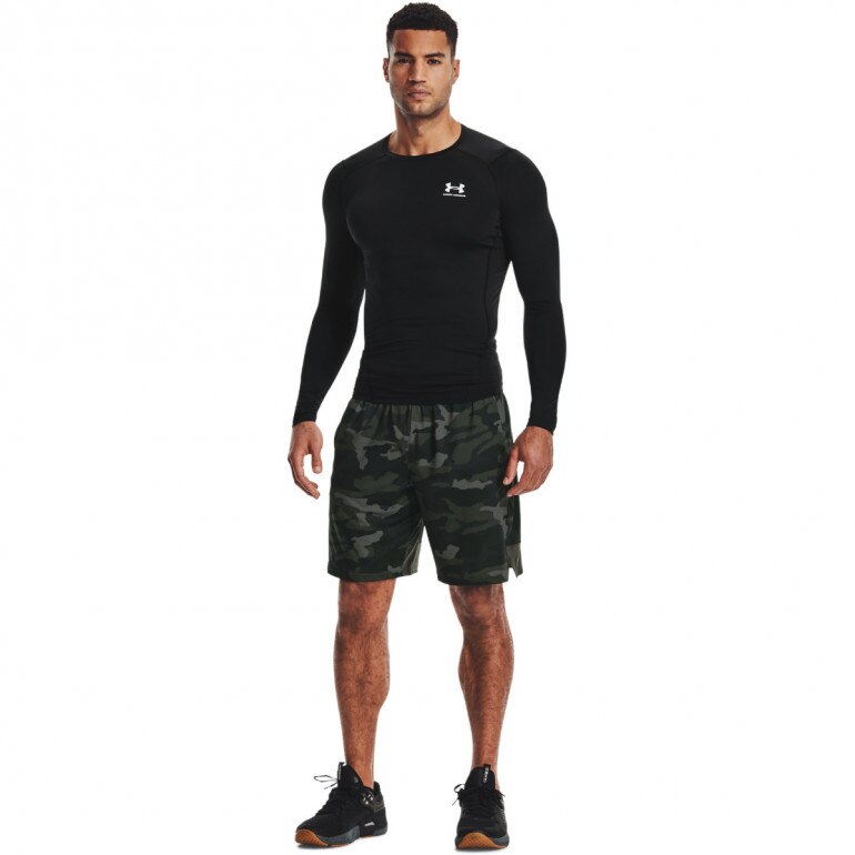 Męski longsleeve treningowy UNDER ARMOUR UA HG Armour Comp LS - czarny