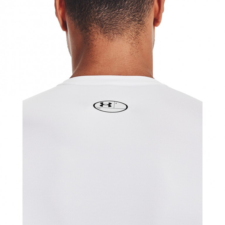Męski longsleeve treningowy UNDER ARMOUR UA HG Armour Comp LS - biały