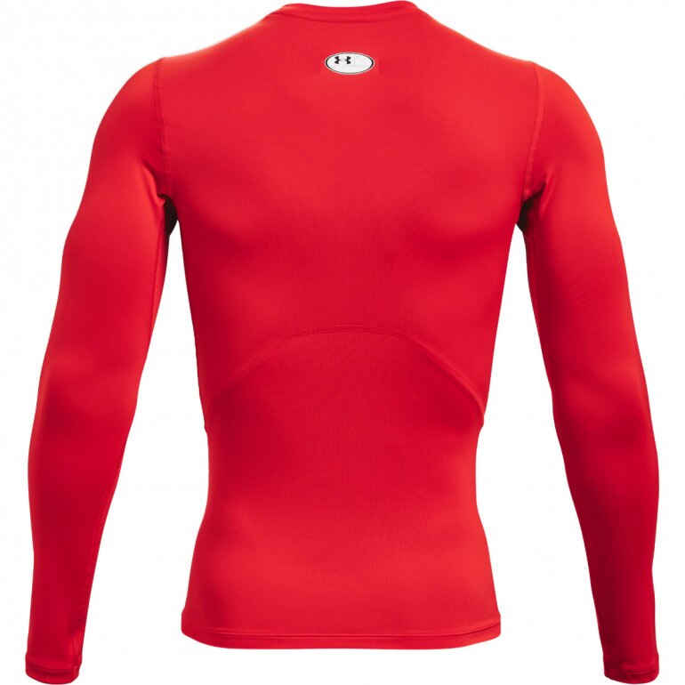 Męski longsleeve treningowy UNDER ARMOUR UA HG Armour Comp LS - czerwony