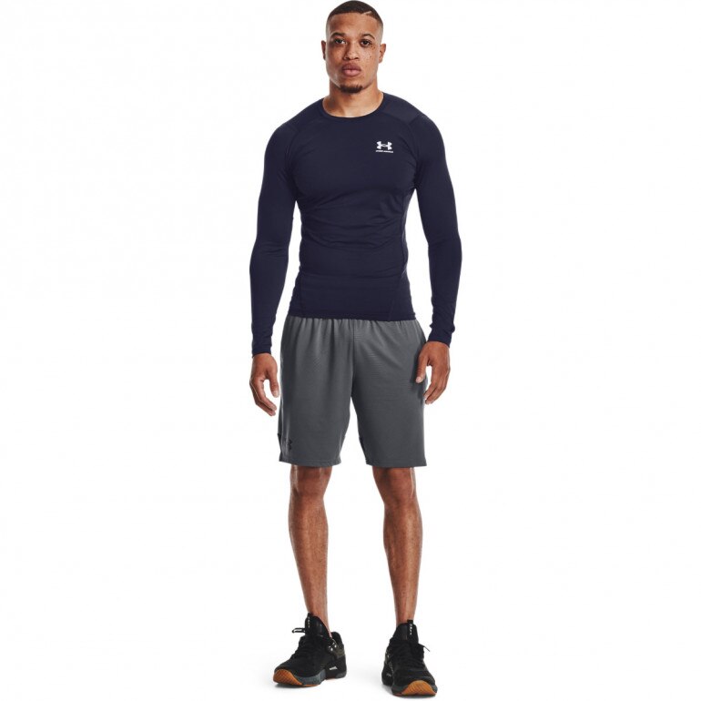 Męski longsleeve treningowy UNDER ARMOUR UA HG Armour Comp LS - granatowy
