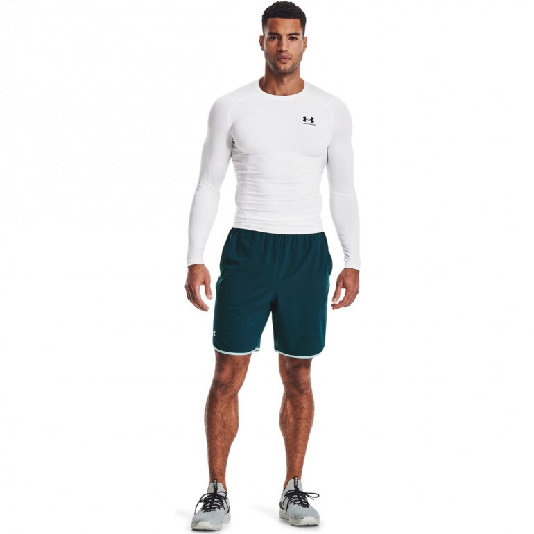 Męski longsleeve treningowy UNDER ARMOUR UA HG Armour Comp LS - biały