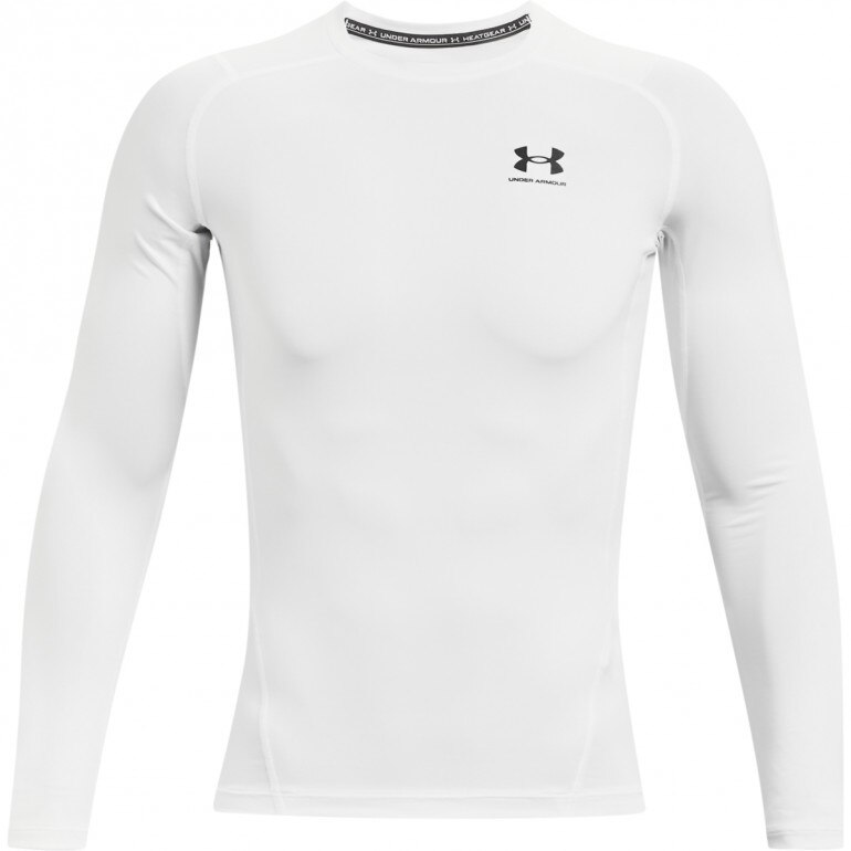 Męski longsleeve treningowy UNDER ARMOUR UA HG Armour Comp LS - biały