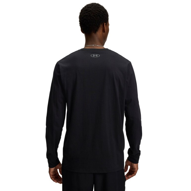Męski longsleeve Under Armour SPORTSTYLE LEFT CHEST LS - czarny