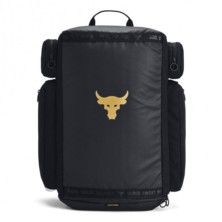 Męski plecak treningowy Under Armour Project Rock Duffle BP - czarny 