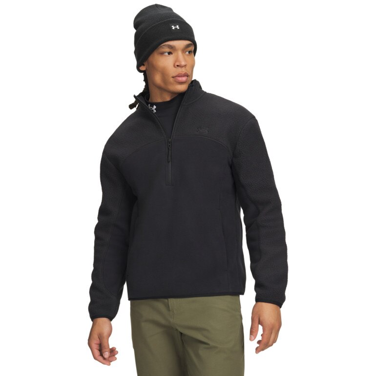 Męski polar bez kaptura Under Armour ColdGear Infrared Basecamp Fleece - czarny