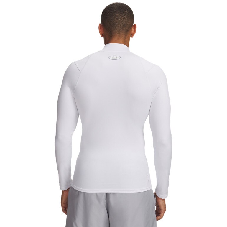 Męski półgolf kompresyjny Under Armour UA ColdGear Elite Comp Mock - biały