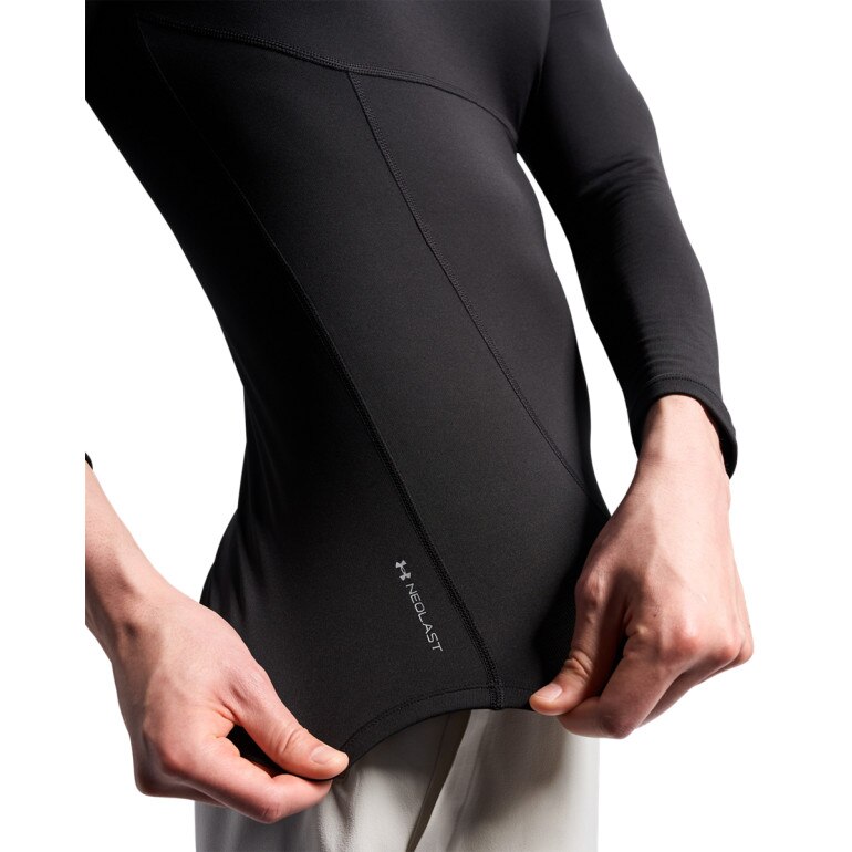 Męski półgolf kompresyjny Under Armour UA ColdGear Elite Comp Mock - czarny