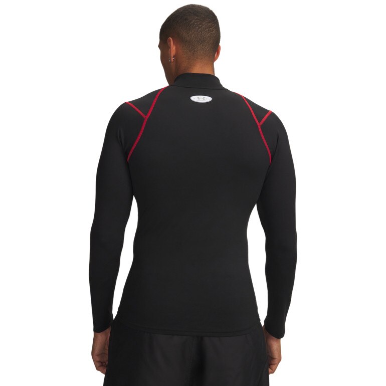 Męski półgolf kompresyjny Under Armour UA ColdGear Elite Comp Mock - czarny