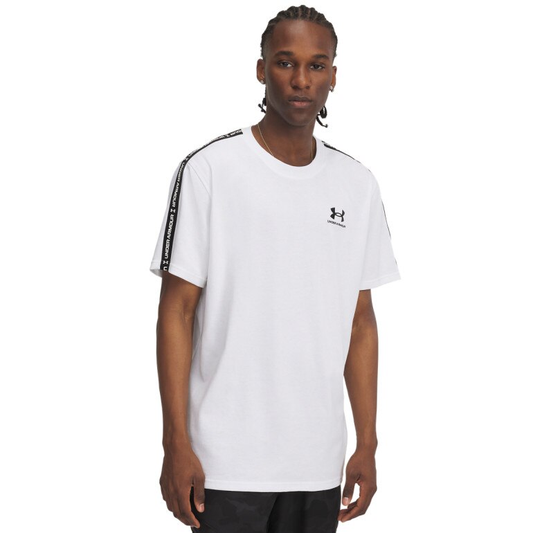 Męski t-shirt Under Armour UA Icon HWT Tee Taping - biały