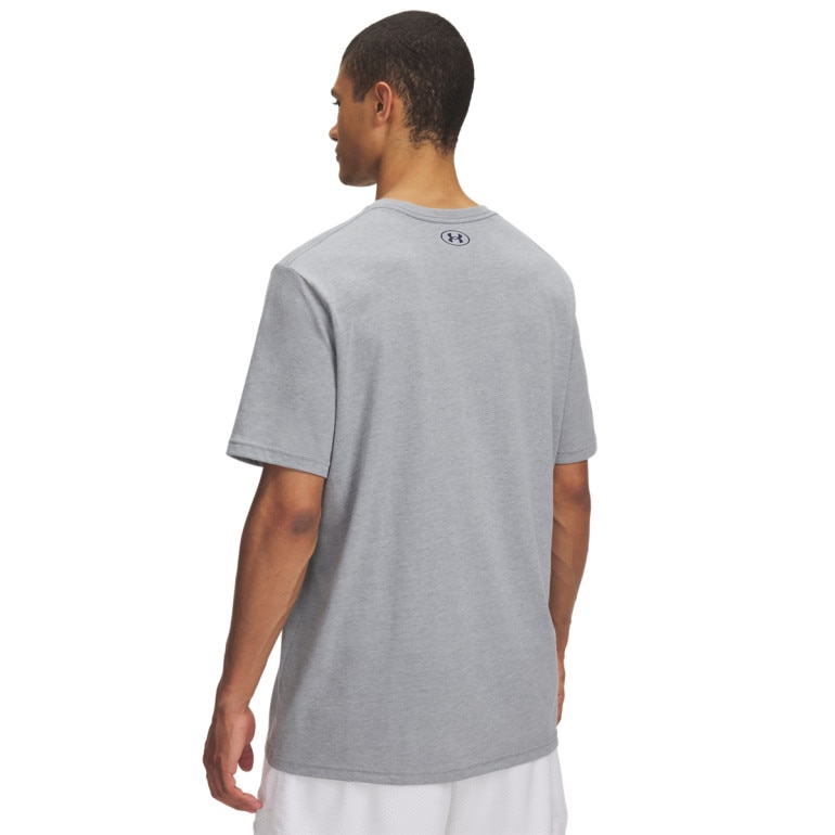 Męski t-shirt z nadrukiem Under Armour UA College Crest Logo - szary