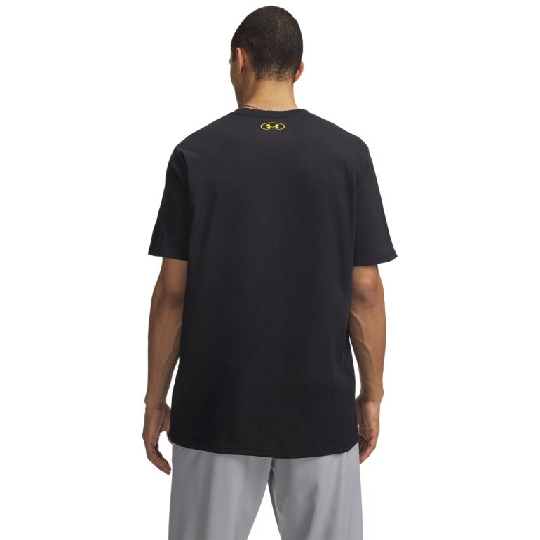 Męski t-shirt z nadrukiem Under Armour UA Varsity Crest - czarny