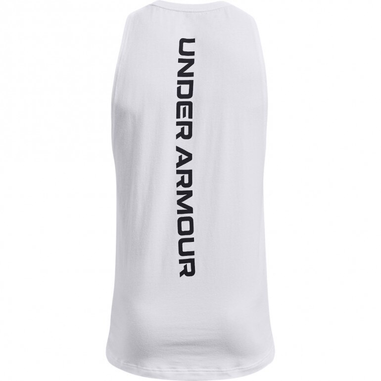 Męski top treningowy Under Armour UA Zone Tank - biały