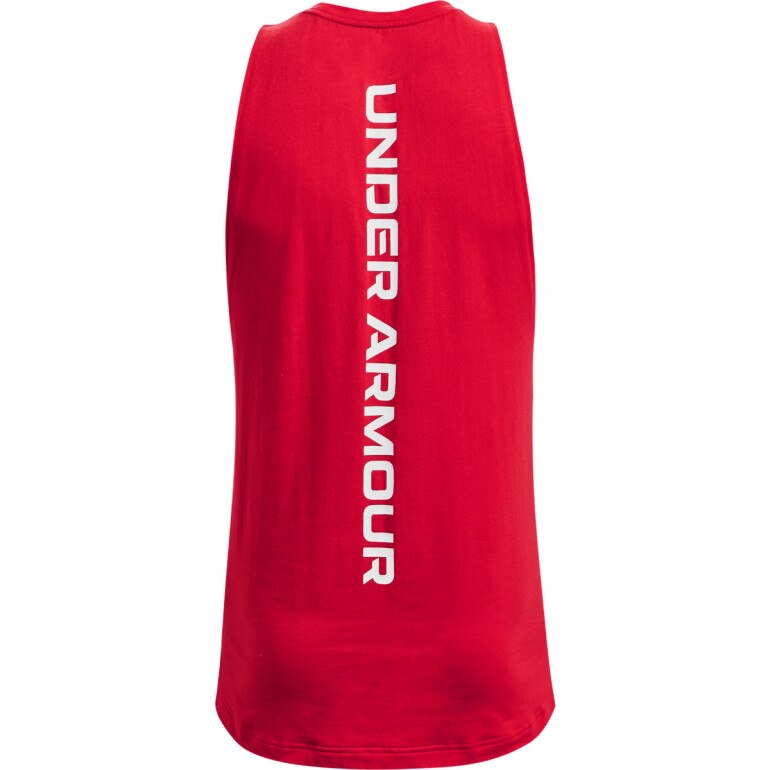 Męski top treningowy Under Armour UA Zone Tank - czerwony