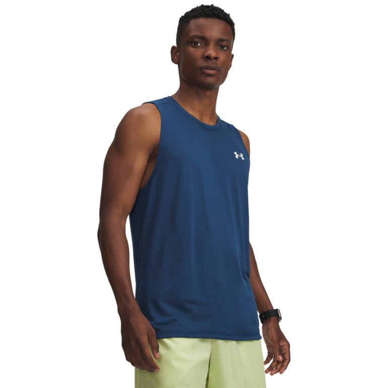 Męski top treningowy Under Armour UA Tech Tank - turkusowy