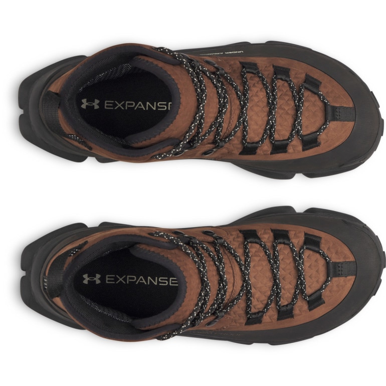 Męskie buty trekkingowe Under Armour Charged Expanse Mid LTHR WP - brązowe