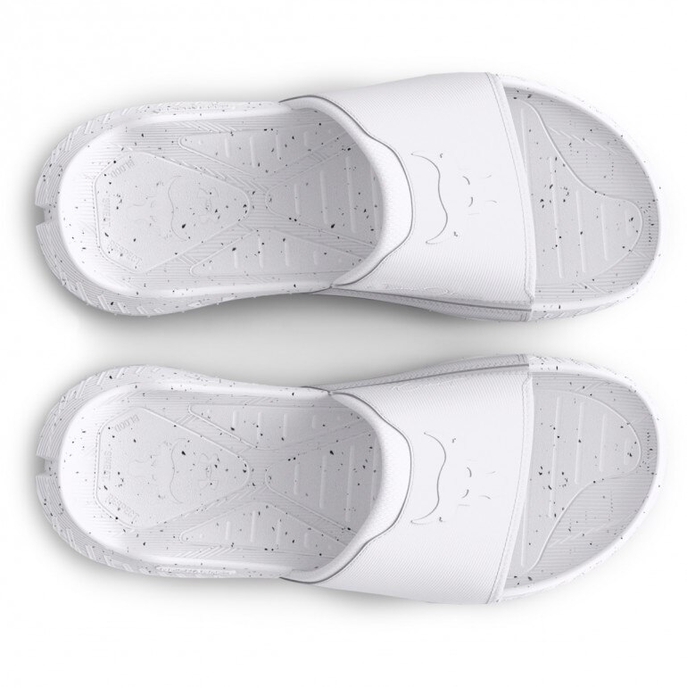 Męskie klapki Under Armour UA Project Rock 3 SL -  białe