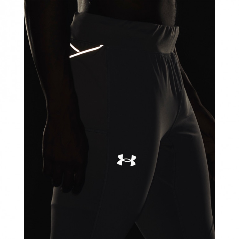 Męskie legginsy do biegania Under Armour Qualifier Elite Cold Tight - szare