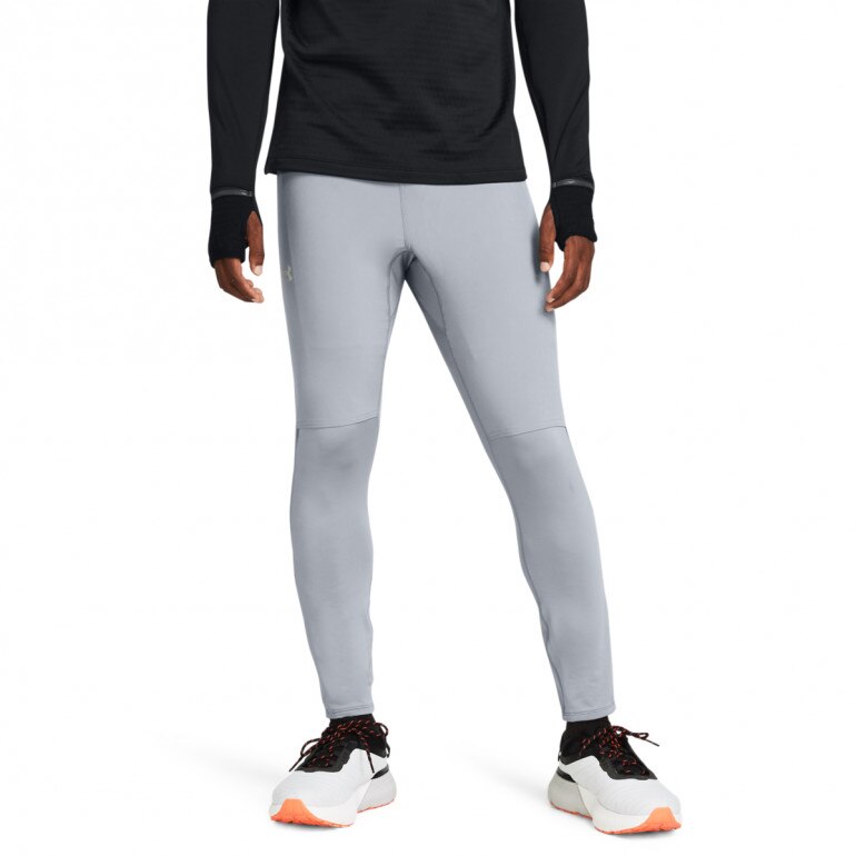 Męskie legginsy do biegania Under Armour Qualifier Elite Cold Tight - szare