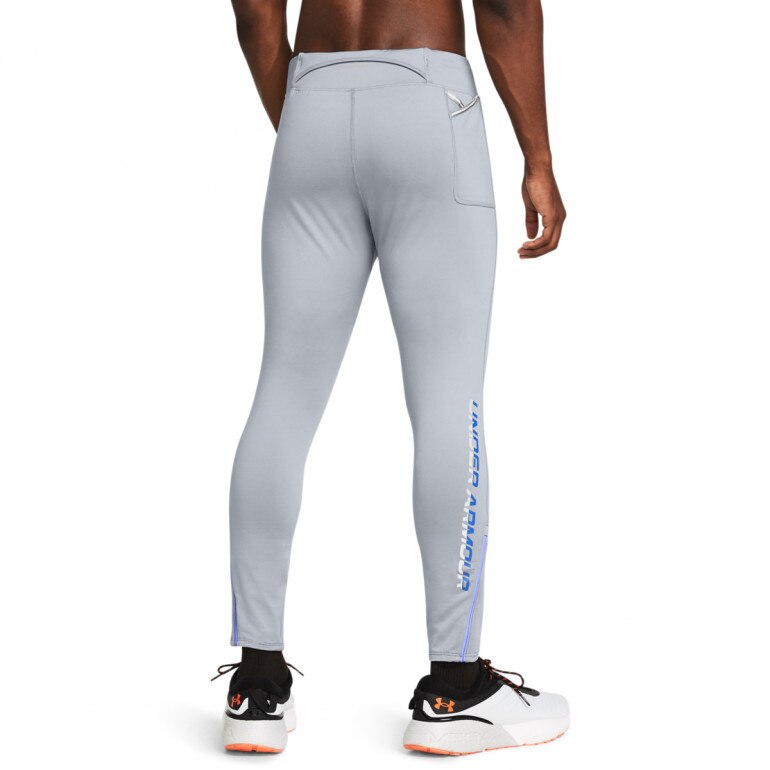 Męskie legginsy do biegania Under Armour Qualifier Elite Cold Tight - szare