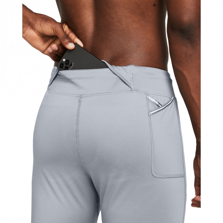 Męskie legginsy do biegania Under Armour Qualifier Elite Cold Tight - szare