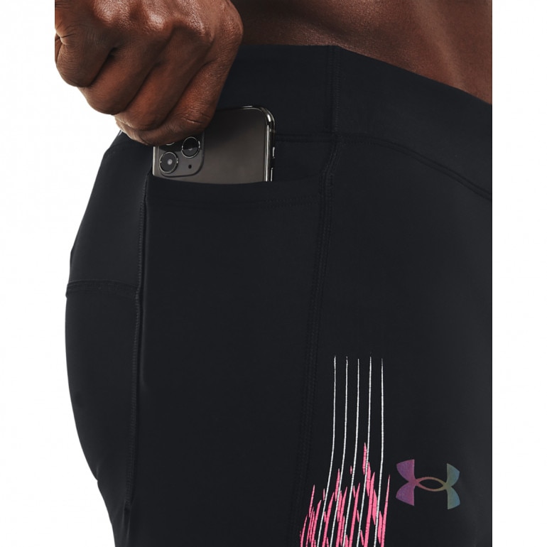 Męskie legginsy do biegania UNDER ARMOUR UA RUSH Stamina Tight - czarne