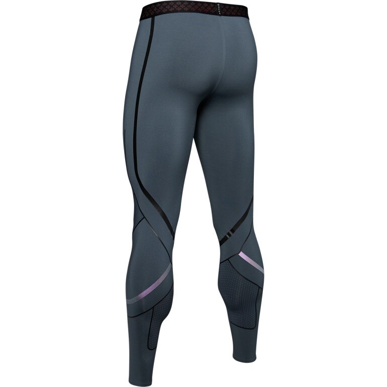 Męskie legginsy treningowe Under Armour  Rush Graphic Legging - szare