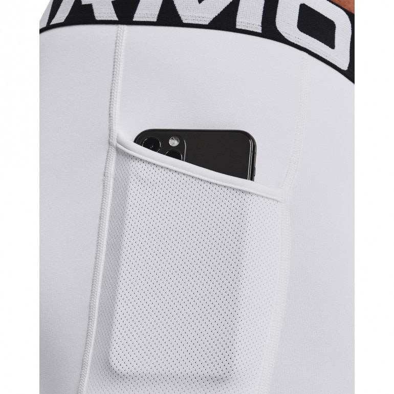 Męskie legginsy treningowe Under Armour UA CG Armour Leggings - białe