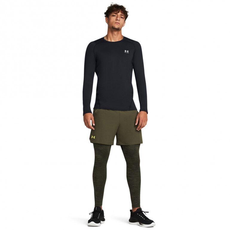 Męskie legginsy treningowe Under Armour UA CG Armour Twist Leggins - khaki
