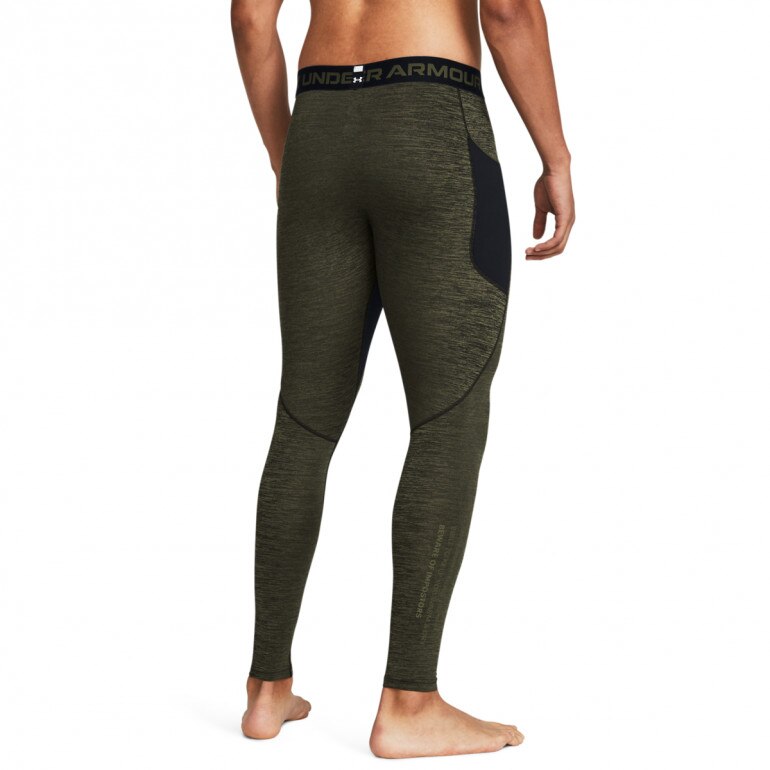 Męskie legginsy treningowe Under Armour UA CG Armour Twist Leggins - khaki