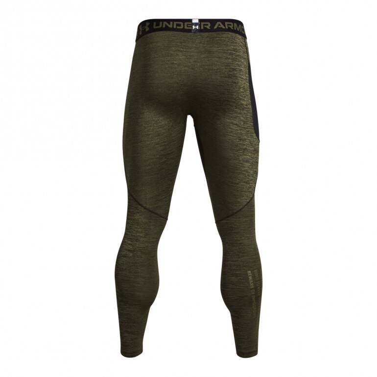 Męskie legginsy treningowe Under Armour UA CG Armour Twist Leggins - khaki