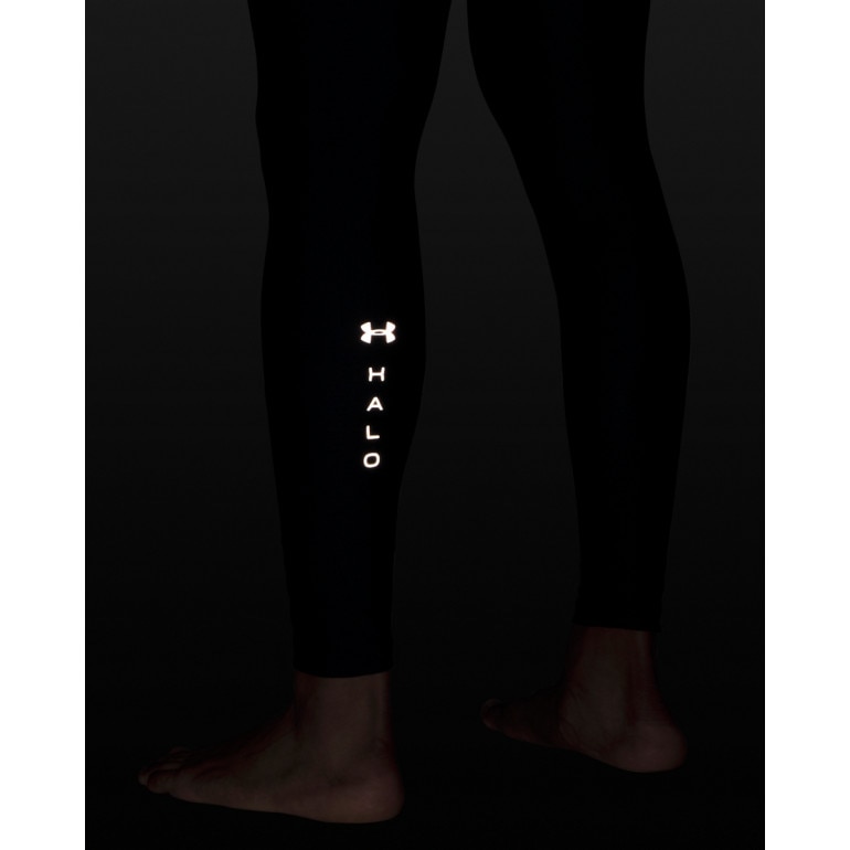 Męskie legginsy treningowe Under Armour UA Halo Bonded Auxetic Leggin - czarne