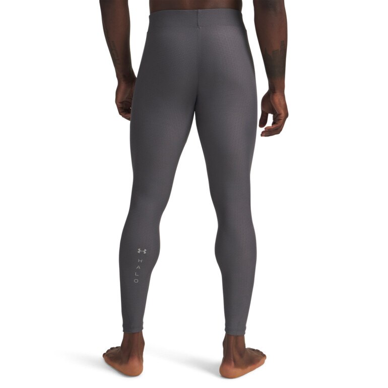 Męskie legginsy treningowe Under Armour UA Halo Bonded Auxetic Leggin - szare