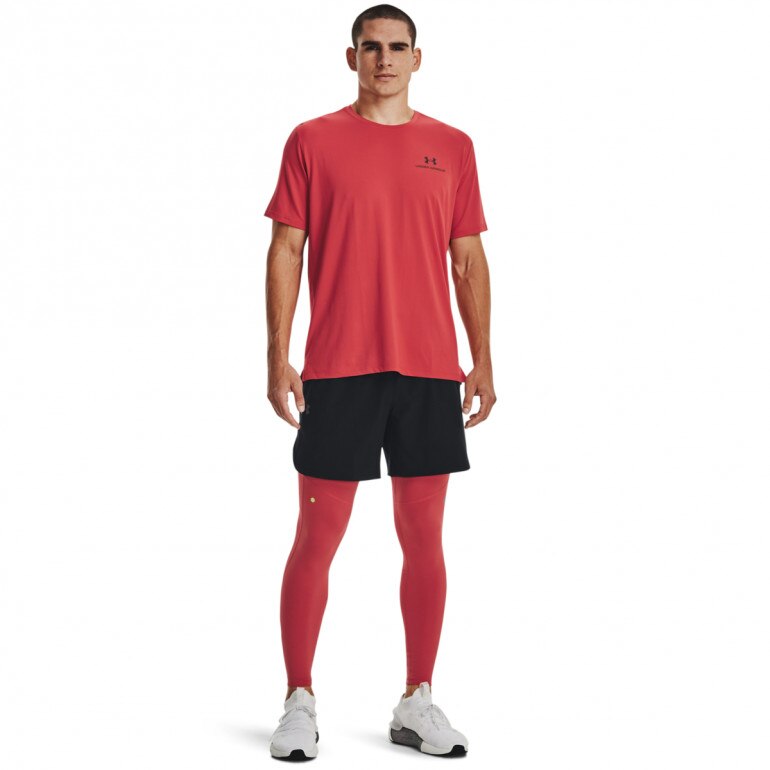 Męskie legginsy treningowe Under Armour UA SmartForm Rush Legging - czerwone
