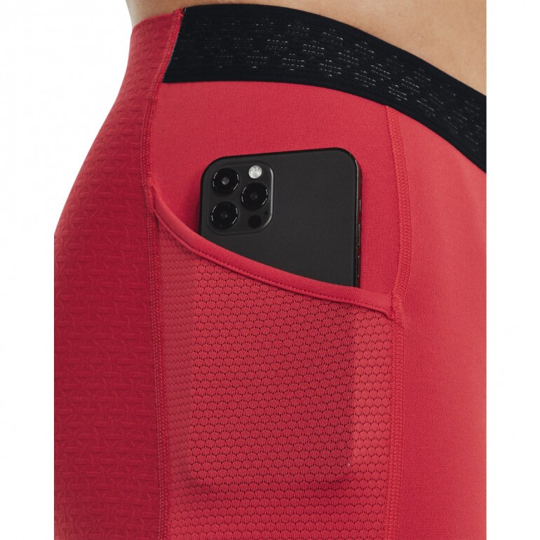 Męskie legginsy treningowe Under Armour UA SmartForm Rush Legging - czerwone