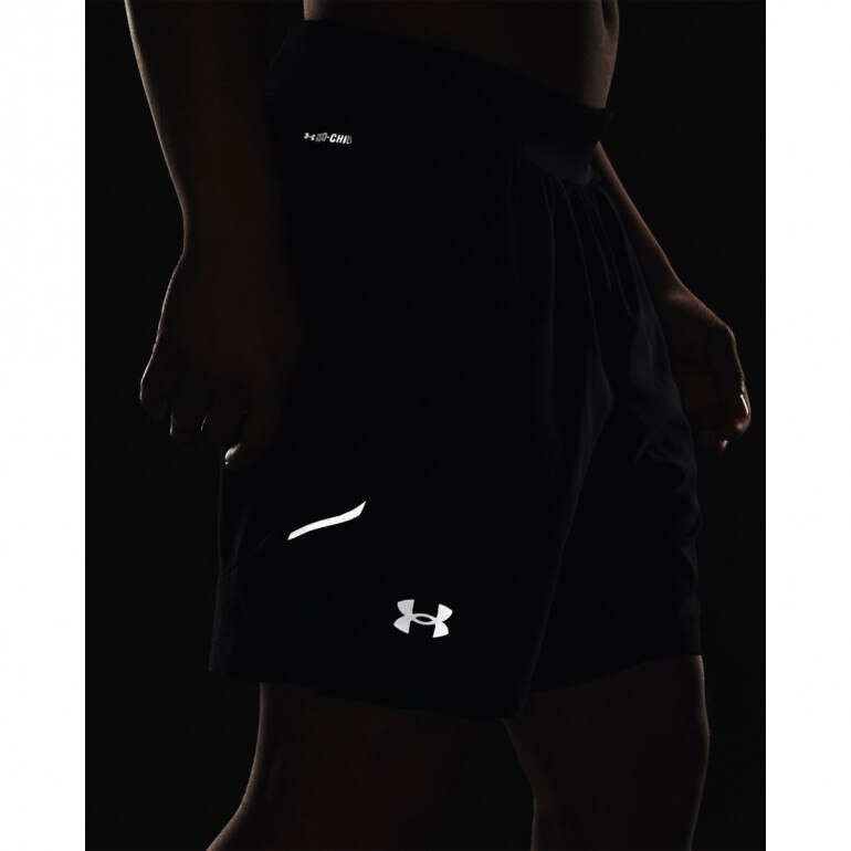 Męskie spodenki do biegania Under Armour LAUNCH ELITE 2in1 7''- czarne